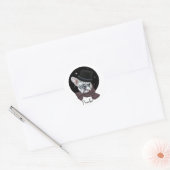 Sticker Rond Chien-Putain. Français (Enveloppe)