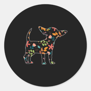 Sticker Rond Chien race Amoureux des animaux Hommes Femmes Cade