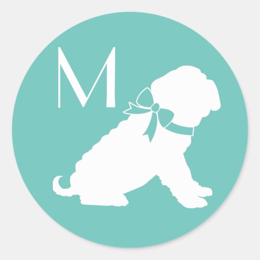 Sticker Rond Chien Shar Pei Chien Chien Puppy (Devant)