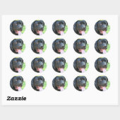 Sticker Rond Chien Tosa Inu (Feuille)