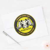 Sticker Rond Chiens de guerre (Enveloppe)