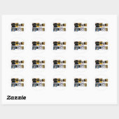 Sticker Rond chiens et plus (Feuille)