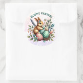 Sticker Rond Chiffre de lapin de Pâques OEufs de Pâques (Sac)