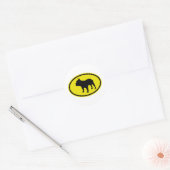 Sticker Rond Chiffre de taureau français (Enveloppe)