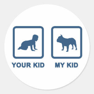 Sticker Rond Chiffre de taureau français