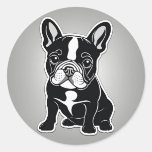 Sticker Rond Chiffre de taureau français