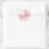 Sticker Rond Chiffre moderne rose or Dots C'est un chevalet de  (Sac)