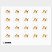 Sticker Rond Chihuahua (Feuille)