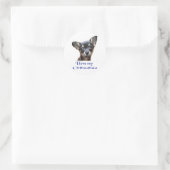Sticker Rond Chihuahua (Sac)