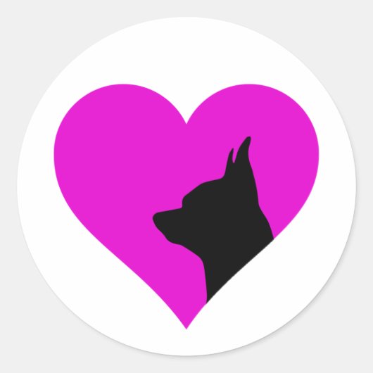 Sticker Rond Chihuahua (Devant)