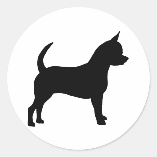 Sticker Rond Chihuahua Chig (Devant)