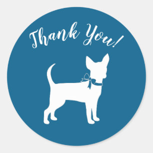 Sticker Rond Chihuahua Chig Baby shower