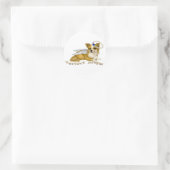 Sticker Rond Chihuahua Parfait Angel (Sac)