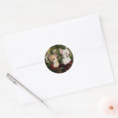 Sticker Rond Chihuahua Puppies (Enveloppe)
