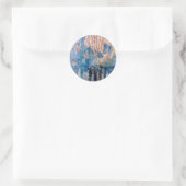 Sticker Rond Childe Hassam L'avenue dans la pluie (Sac)