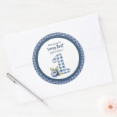 Sticker Rond Child's Blueberry Berry First Birthday (Enveloppe)