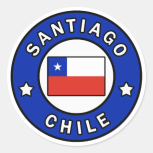 Sticker Rond Chile de Santiago