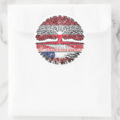 Sticker Rond Chili Chilenisch Österreichisch Österreich Baum (Sac)