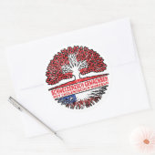 Sticker Rond Chili Chilenisch Schweizer Schweiz Baum Wurzel (Enveloppe)