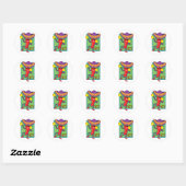 Sticker Rond Chili mexicain (Feuille)