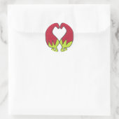 Sticker Rond Chili Pepper Love (Sac)