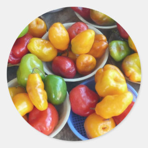 STICKER ROND CHILIES