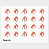 Sticker Rond Chilies (Feuille)