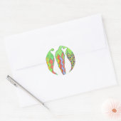 Sticker Rond Chilis Incognito (Enveloppe)