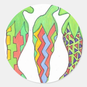 Sticker Rond Chilis Incognito