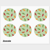 Sticker Rond Chilli pepper (Feuille)