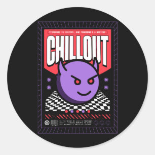 Sticker Rond Chillout Strewear