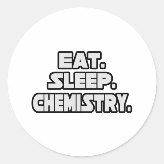 Sticker Rond Chimie du sommeil (Devant)