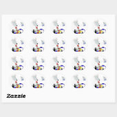 STICKER ROND CHIMIE LAB RAT (Feuille)