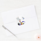 STICKER ROND CHIMIE LAB RAT (Enveloppe)