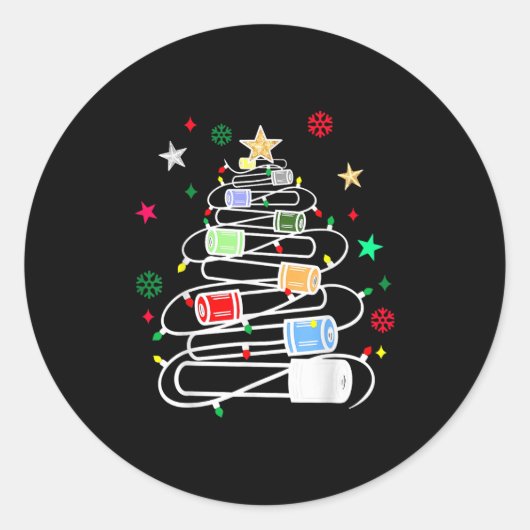 Sticker Rond Chimie Laboratoire Scientifique Phlebotomiste Tes (Devant)