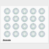 Sticker Rond Chimiste biologique (Feuille)
