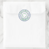 Sticker Rond Chimiste biologique (Sac)