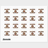 Sticker Rond Chimiste Instant...Juste Ajouter Du Café (Feuille)