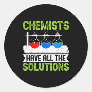 Sticker Rond Chimistes Tout Laboratoire de Chimie des Solutions