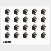 Sticker Rond chimpanzé (Feuille)