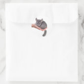 Sticker Rond chinchilla (Sac)