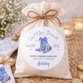 Sticker Rond Chinoiserie Fête de Fiançailles de Fille