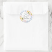 Sticker Rond Chinoiserie Lemon Thé Anniversaire Invitation (Sac)