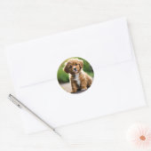 Sticker Rond Chiot (Enveloppe)
