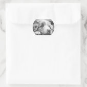 Sticker Rond chiot australien (Sac)