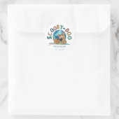 Sticker Rond Chiot Scooby-Doo "One Super Pup" (Sac)