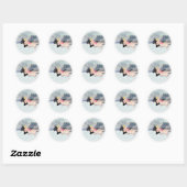 Sticker Rond Chiots écossais (Feuille)