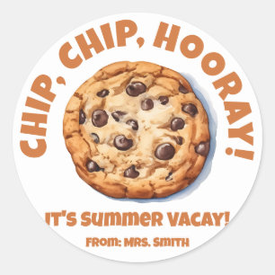 Sticker Rond Chip, Chip, Hooray ! Cookie à chips au chocolat