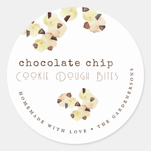Sticker Rond Chip de chocolat Cookie Dough (Devant)