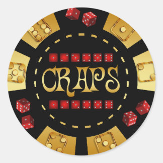 STICKER ROND CHIP DE JEUX DES CRAPES